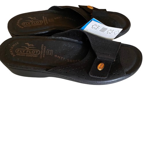 Fly flot black - flot, leather