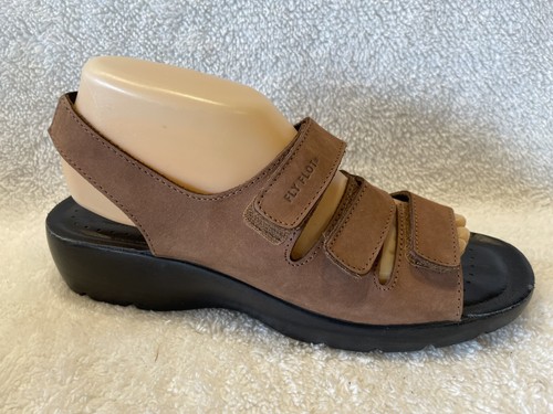 Fly flot brown leather - flot, 3