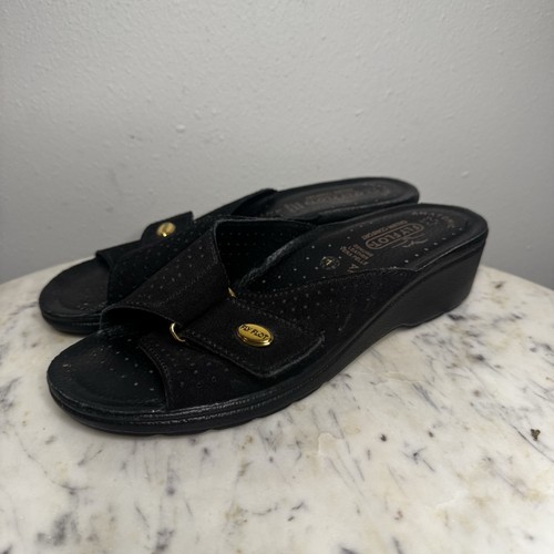 Fly flot black suede - black,